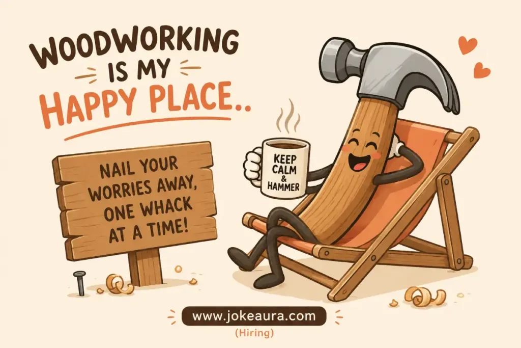 Woodworking is my happy place.
