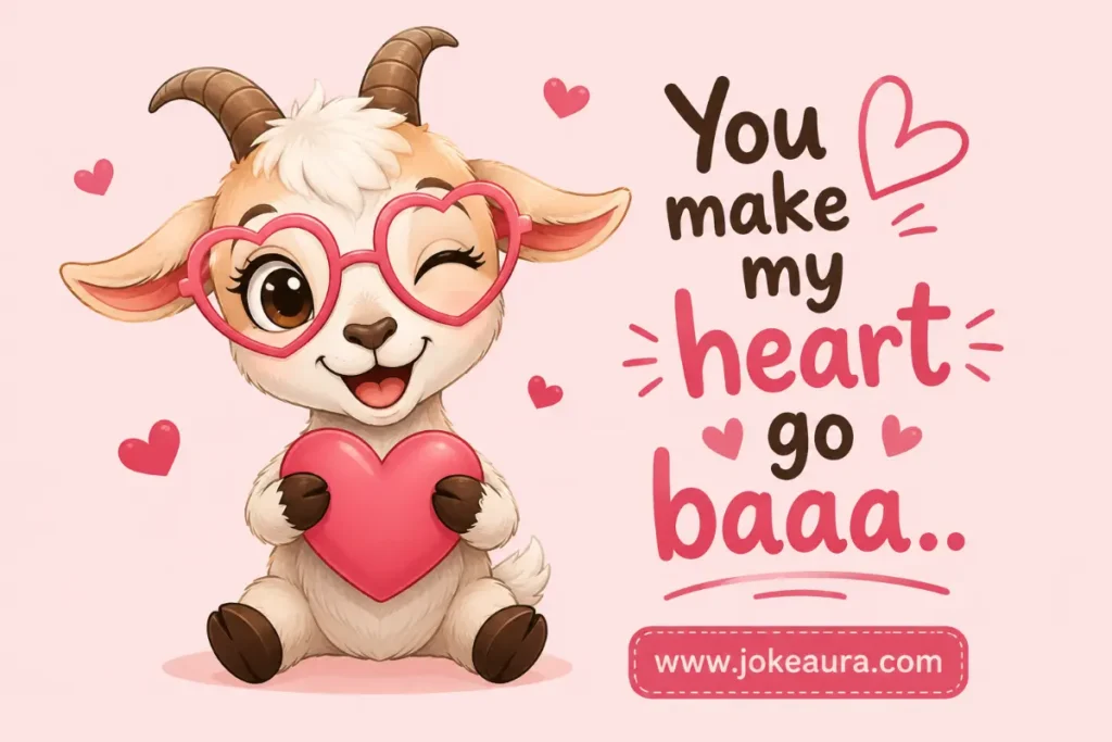 You make my heart go baaa.