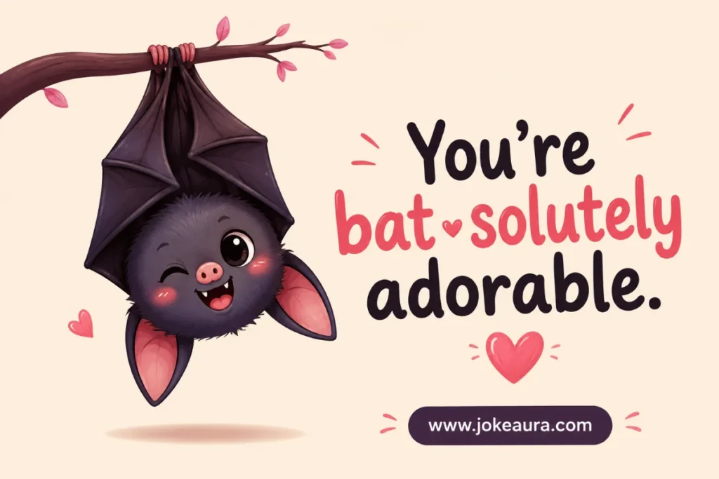You're bat-solutely adorable.