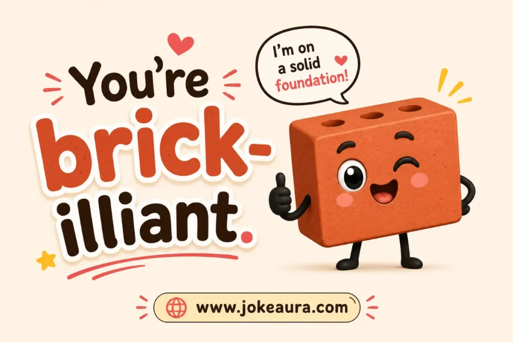 You're brick-illiant.