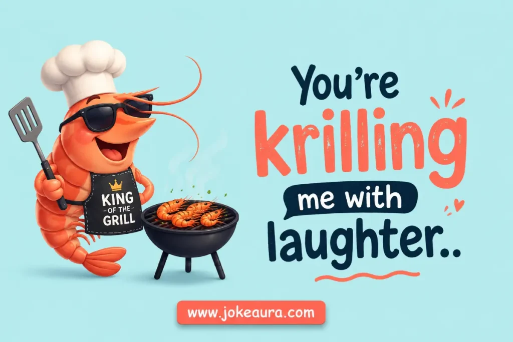 You're krilling me with laughter.