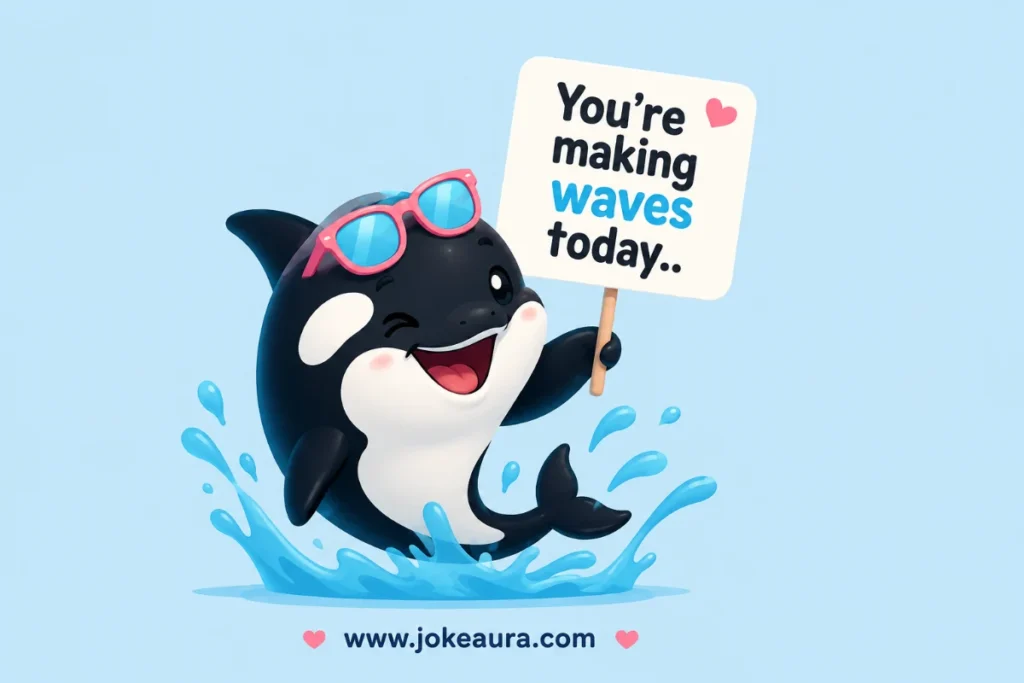 You're making waves today.