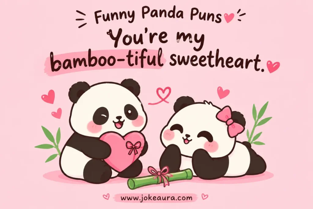 You're my bamboo-tiful sweetheart.