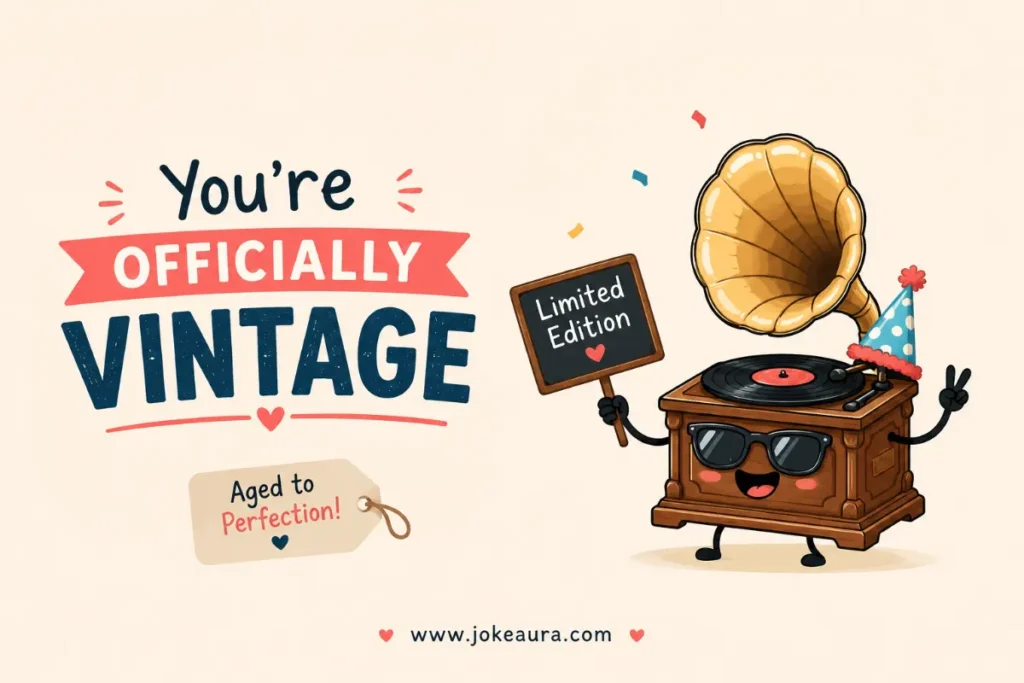 You're officially vintage.
