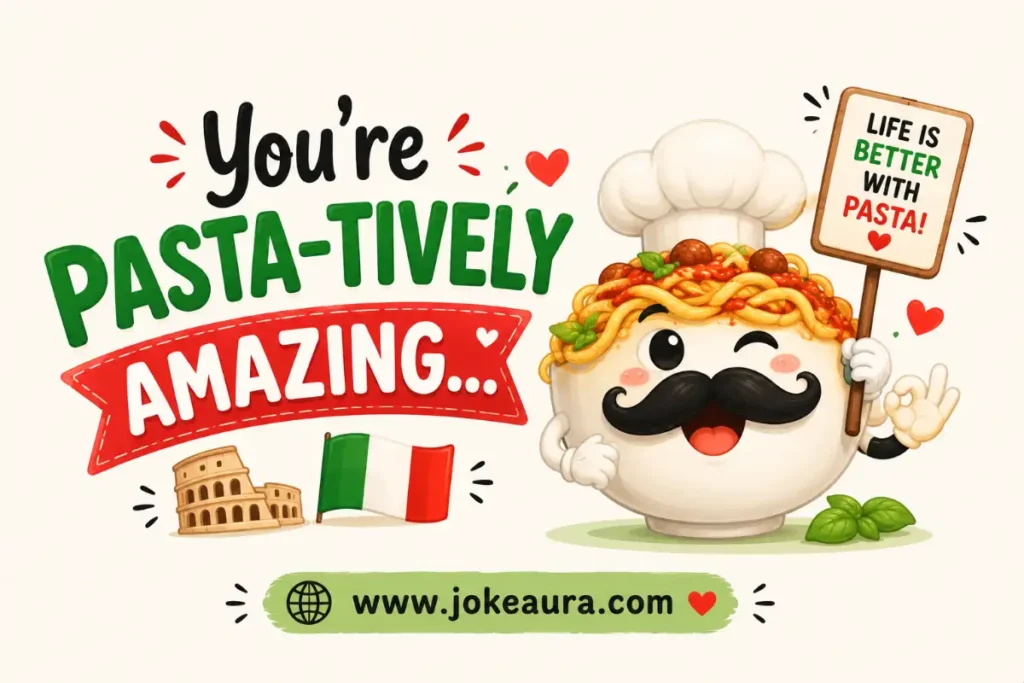 You're pasta-tively amazing.