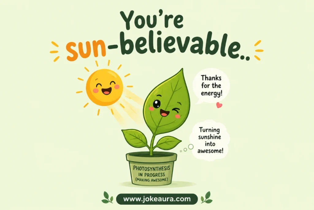 You're sun-believable.