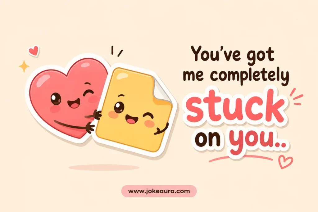 You’ve got me completely stuck on you.
