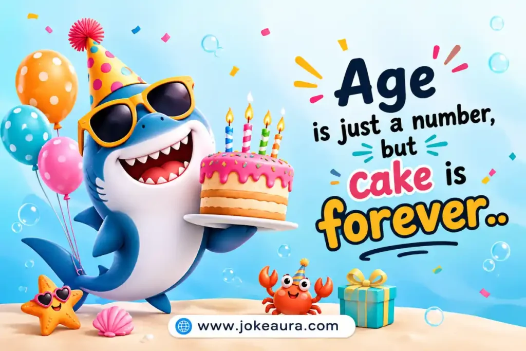 Age is just a number, but cake is forever.