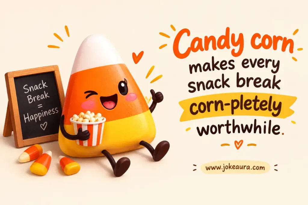 Candy corn makes every snack break corn-pletely worthwhile.