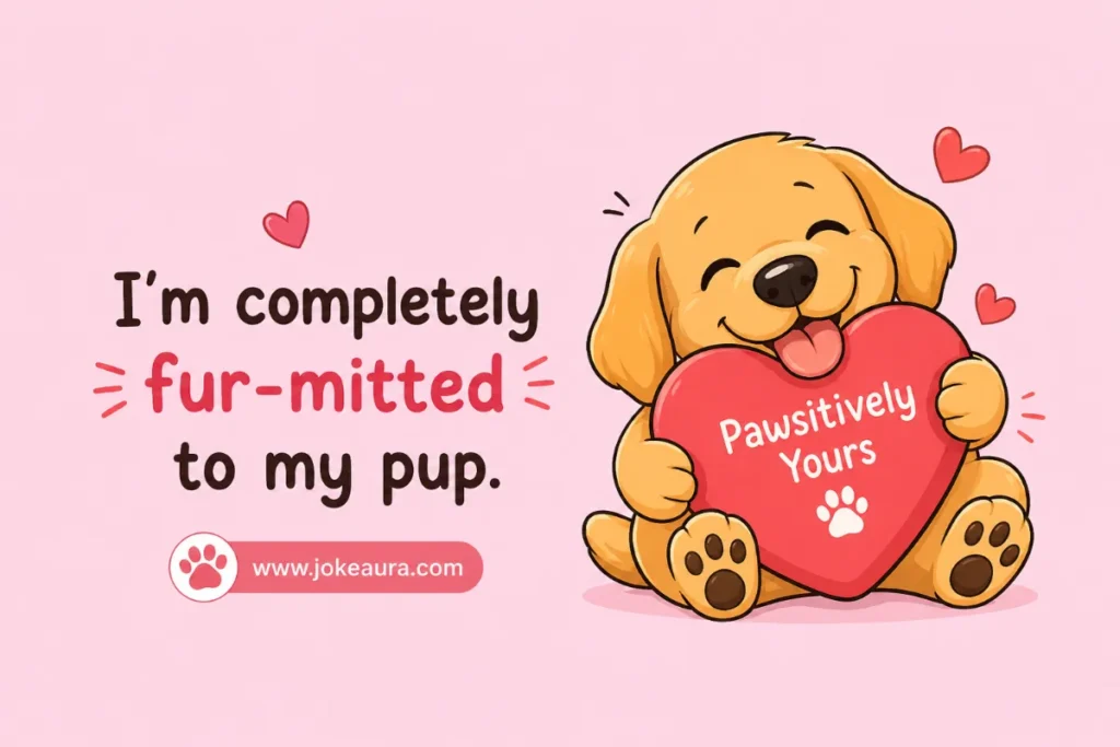 I’m completely fur-mitted to my pup.