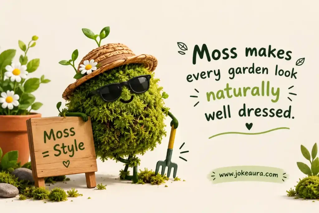 Moss makes every garden look naturally well dressed.