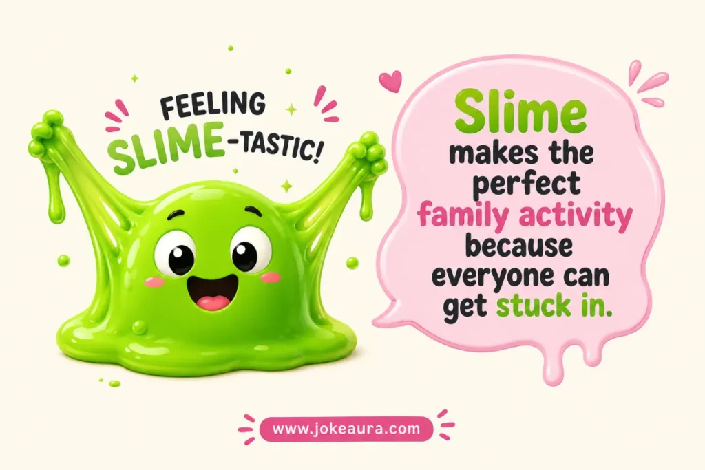 Slime makes the perfect family activity because everyone can get stuck in.