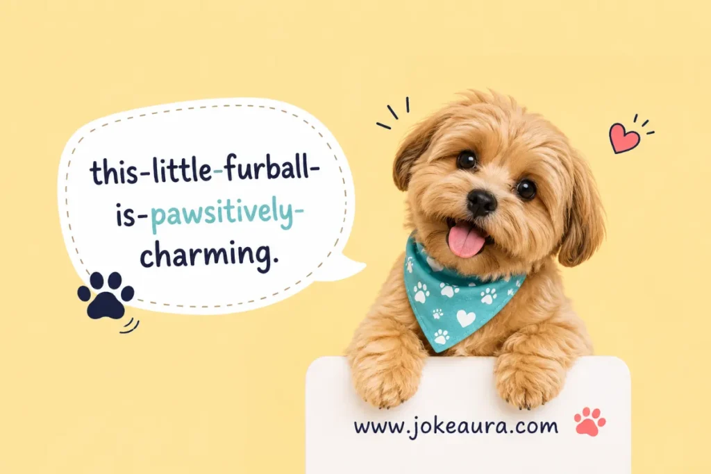 This little furball is pawsitively charming.