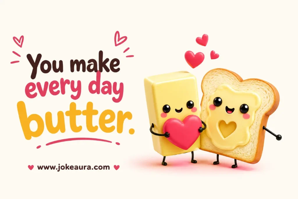 You make every day butter.