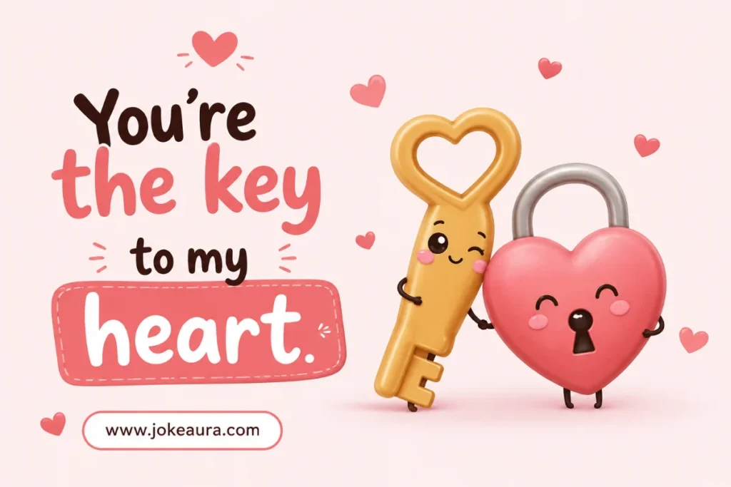 You’re the key to my heart.