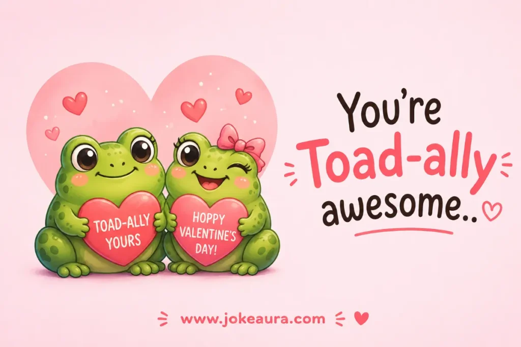 You’re toad-ally awesome.